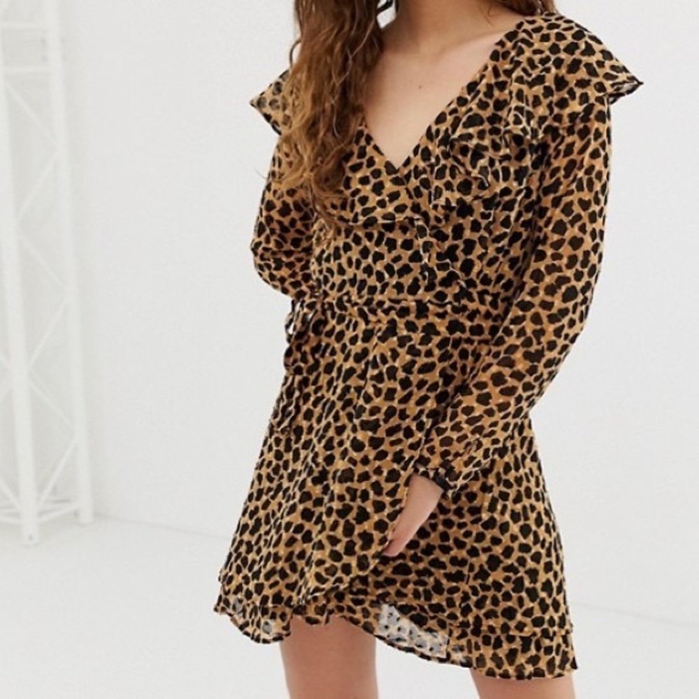 Free People Leopard Print Dress - Picture 3 of 4